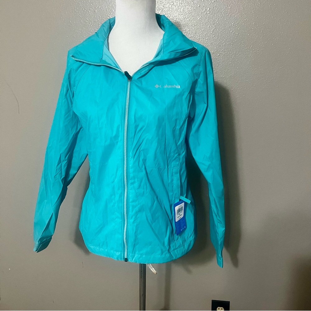 S|O|L|D❌Columbia Teal Windbreaker Jacket